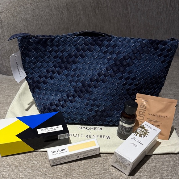 Naghedi Other - Naghedi Midnight Blue Woven Bag